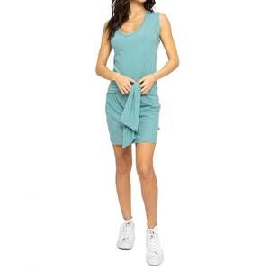 NEW SOL ANGELES stripe wrap dress in turquoise